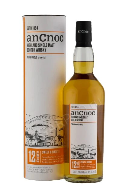 AnCnoc 12 Years Old Виски АнНок 12 лет 0.7л в подарочной тубе