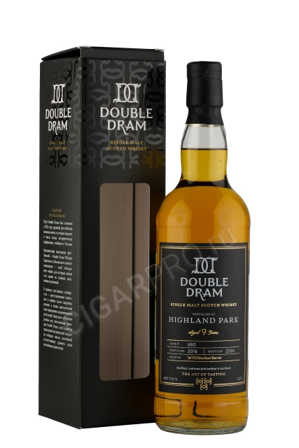 Double Dram Highland Park 8 Years Old Виски Дабл Драм Хайланд Парк 9 лет 0.7л в подарочной упаковке