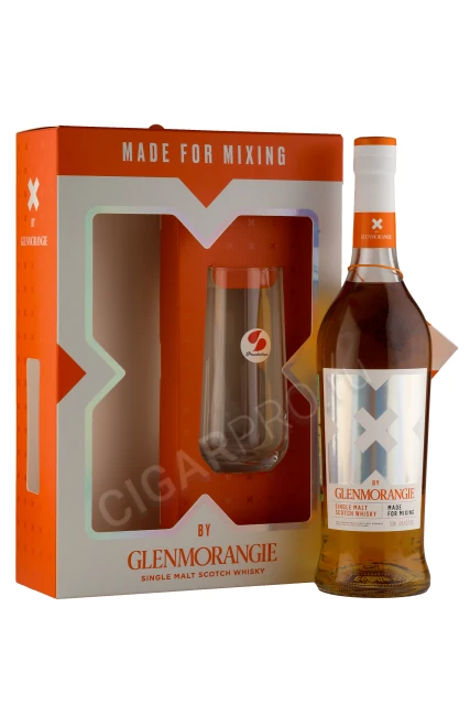 X by Glenmorangie Виски Х бай Гленморанджи 0.75л + 1 стакан в подарочной упаковке