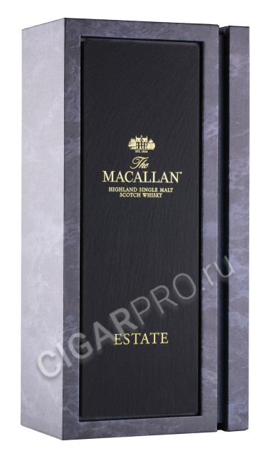 подарочная упаковка виски macallan estate 0.7л