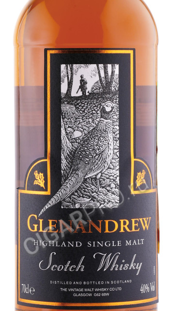 этикетка виски glenandrew 5 years old 0.7л