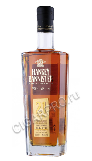 виски hankey bannister 21 years old 0.7л