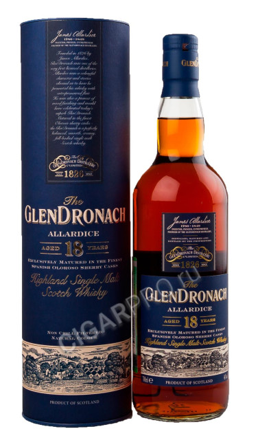 виски glendronach 18 years allardice виски глендронах 18 лет аллардис