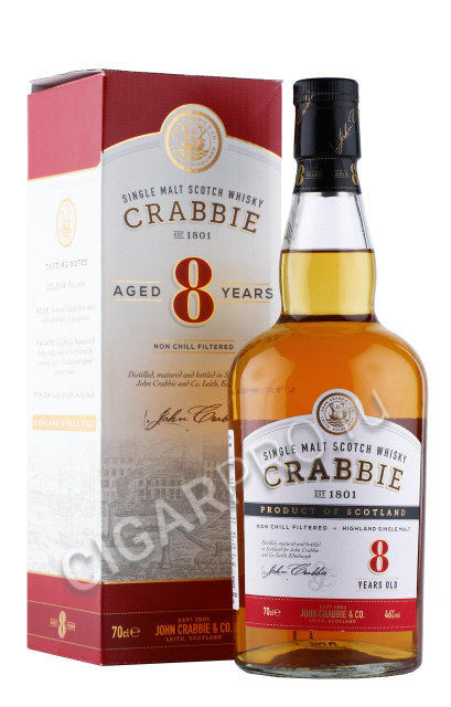 виски crabbie 8 years 0.7л в подарочной упаковке цена