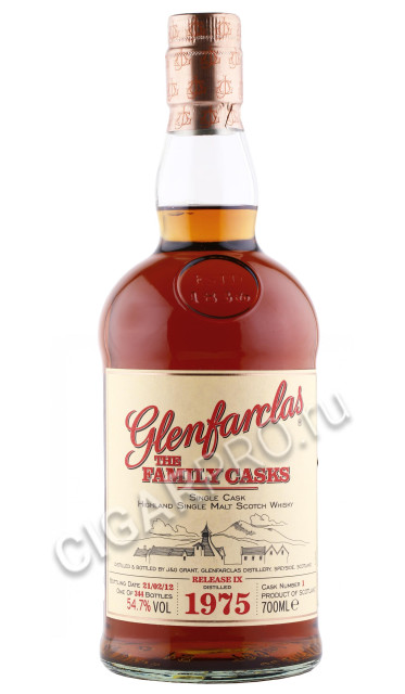 виски glenfarclas family casks 1975г 0.7л