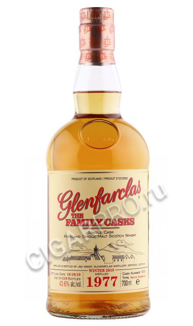 виски glenfarclas family casks 1977г 0.7л