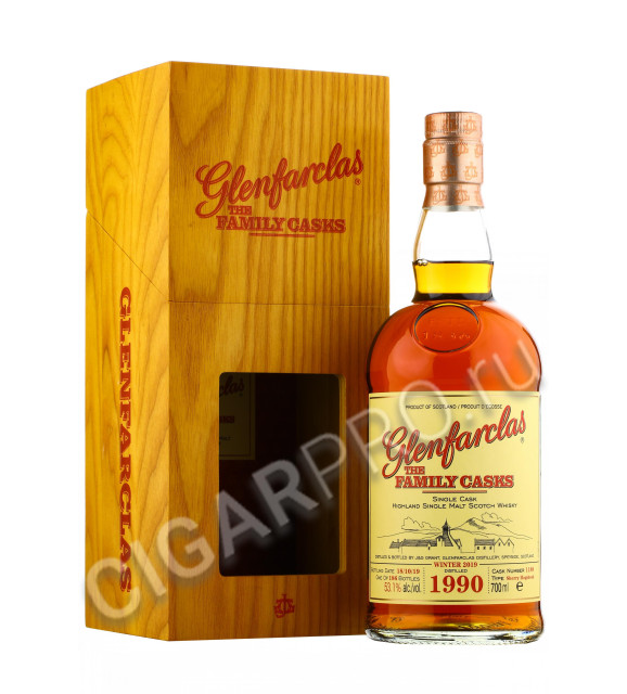 шотландский виски glenfarclas family casks 1990 виски гленфарклас фэмэли каскс 1990г