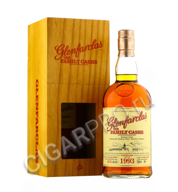 шотландский виски glenfarclas family casks 1993 виски гленфарклас фэмэли каскс 1993г