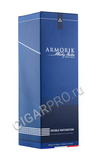 подарочная упаковка виски armorik double maturation 0.7л