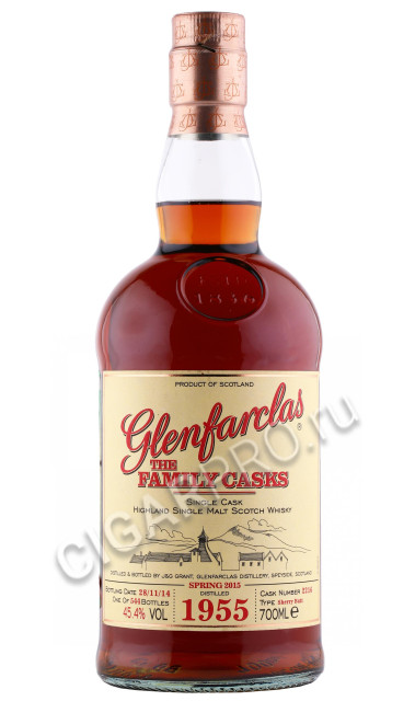 виски glenfarclas family casks 1955г 0.7л
