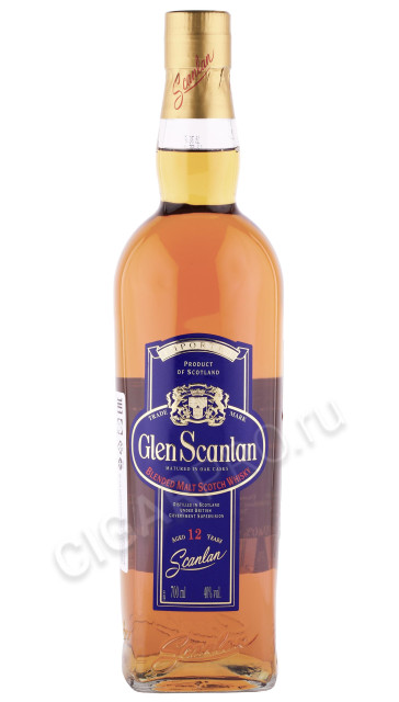 виски glen scanlan 12 years blended malt scotch 0.7л