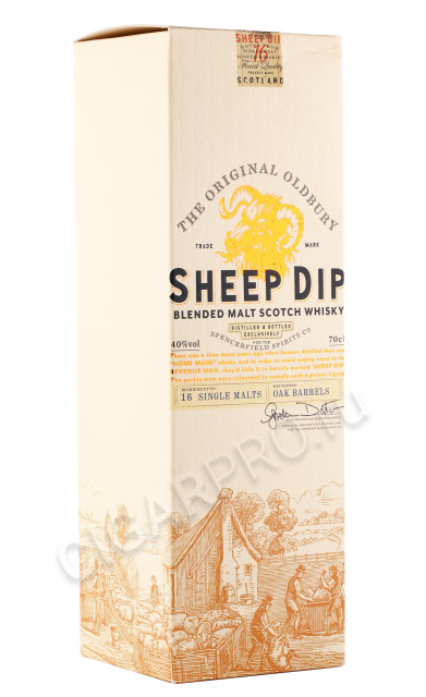 подарочная упаковка виски sheep dip 0.7л