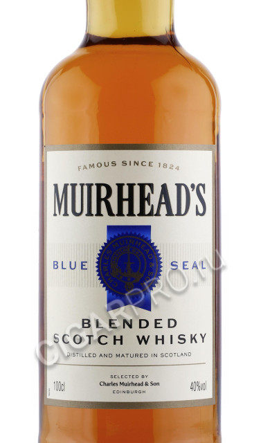 этикетка виски muirheads 1л