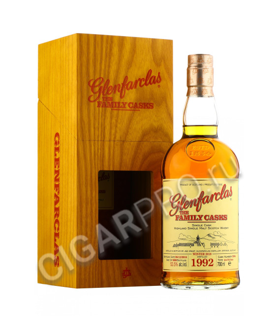 шотландский виски glenfarclas family casks 1992 виски гленфарклас фэмэли каскс 1992г