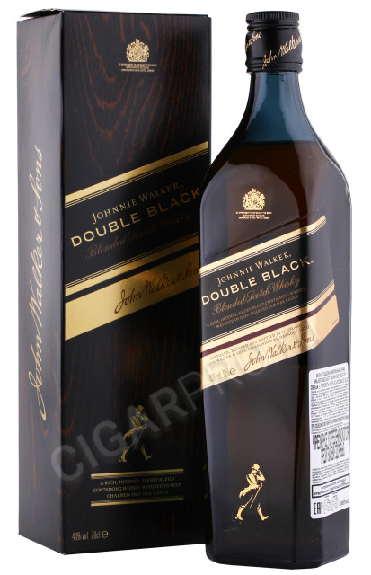 виски johnnie walker double black 0.7л в подарочной упаковке