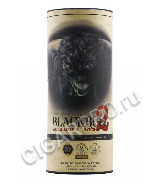 подарочная туба black bull blended 0.7 l