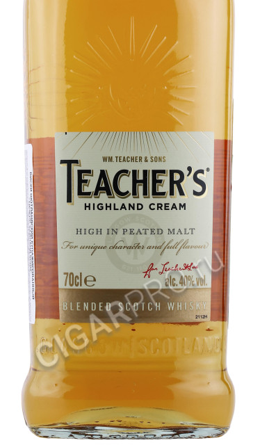 этикетка виски teachers cream 0.7л