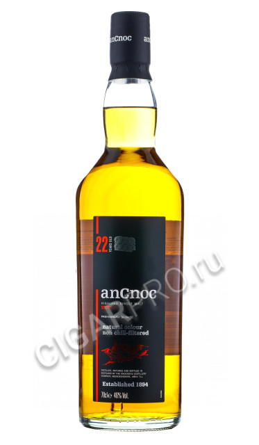 виски ancnoc 22 years 0.7 l