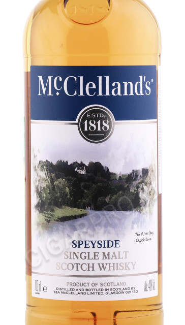 этикетка виски mcclellands speyside 0.7л