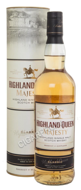 шотландский виски highland queen majesty classic 0.7l купить виски хайленд куин мэджести классик 0.7л в тубе цена