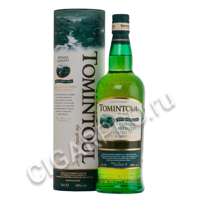 tomintoul speyside glenlivet peaty tang купить шотландский виски таминтоул спейсайд гленливет пити тэн в тубе цена