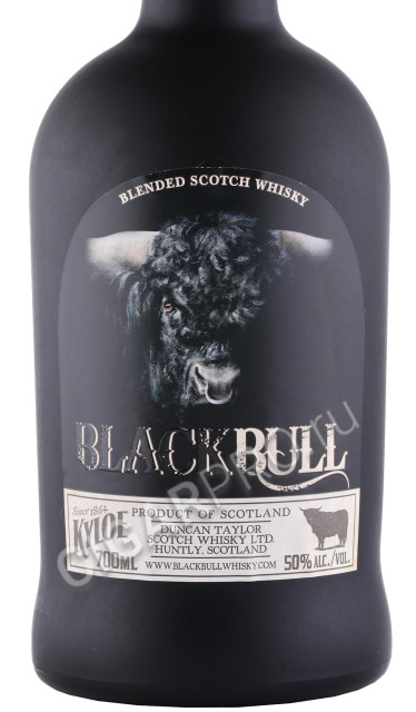этикетка виски black bull kyloe 0.7л