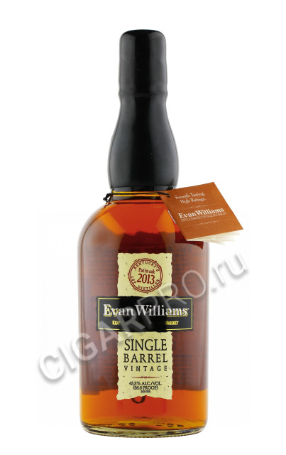evan williams single barrel vintage 2013 виски эван уильямс сингл баррел винтаж 2013г 0.75л