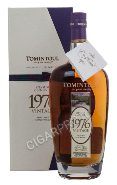 tomintoul vintage 0,7l купить виски томинтоул винтаж 1976г. 36 лет 0,7л в п/у цена