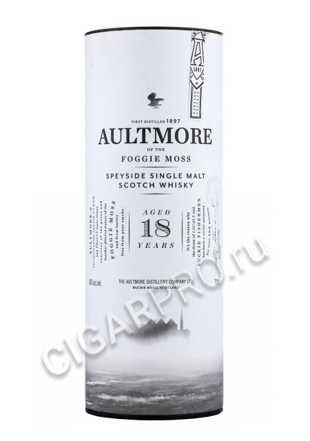 подарочная туба aultmore 18 years 0.7 l