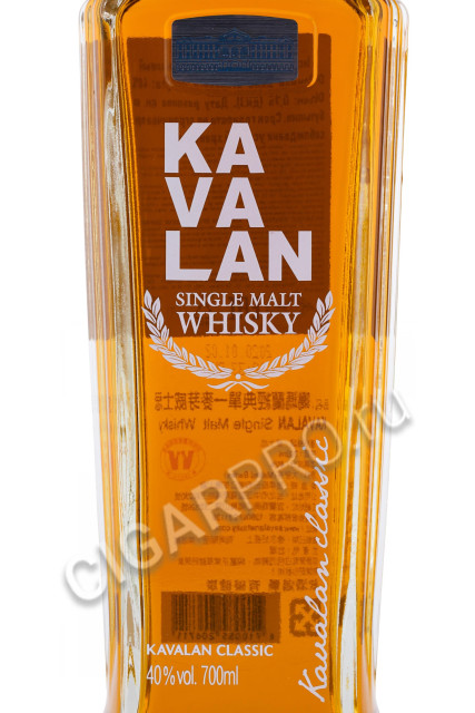 этикетка виски kavalan 0.7л