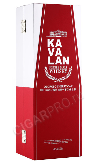 подарочная упаковка виски kavalan oloroso sherry oak 0.7л