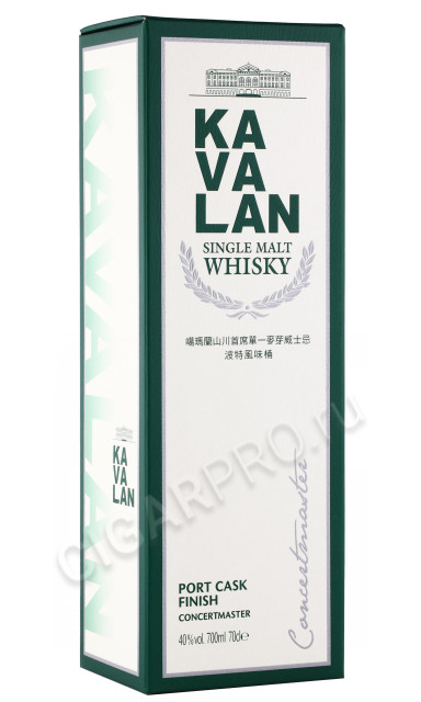 подарочная упаковка виски kavalan concertmaster port finish 0.7л