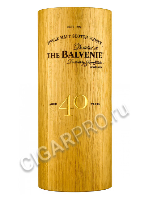 подарочная упаковка balvenie 40 years 0.75 l