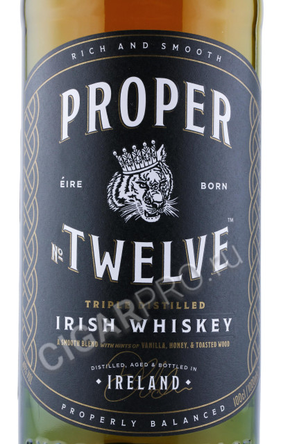 этикетка виски proper twelve 1л