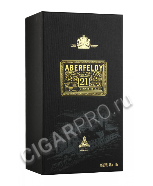 подарочная упаковка aberfeldy 21 years 0.7 l