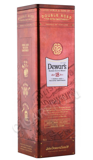 подарочная упаковка виски dewars founders reserve 18 years 0.75л