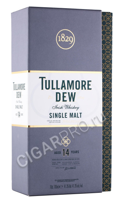 подарочная упаковка виски tullamore dew 14 years old 0.7л