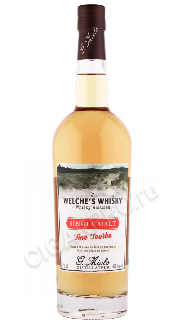 виски welches distillery g miclo single malt fine tourbe 0.7л