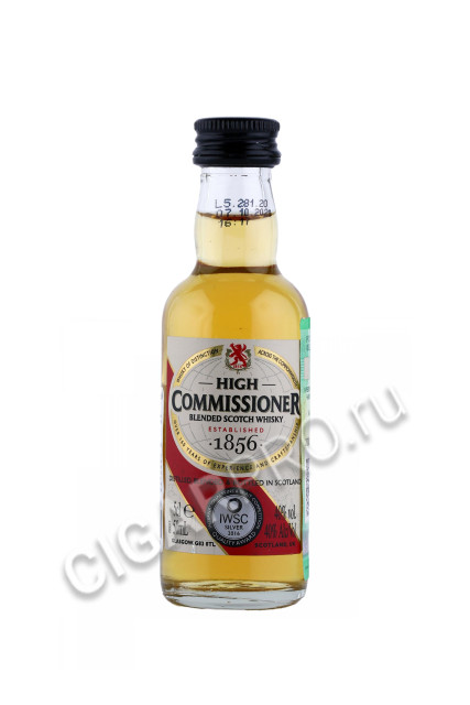 Виски high commissioner 7. Виски Commissioner. Виски Хай Коммишинер. Хай Коммишинер виски 0.2 литра. Виски купажированный High Commissioner Blended Scotch Whisky 0.2 л.
