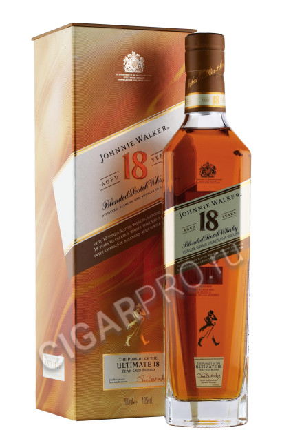 виски johnnie walker 18 years 0.7л в подарочной упаковке