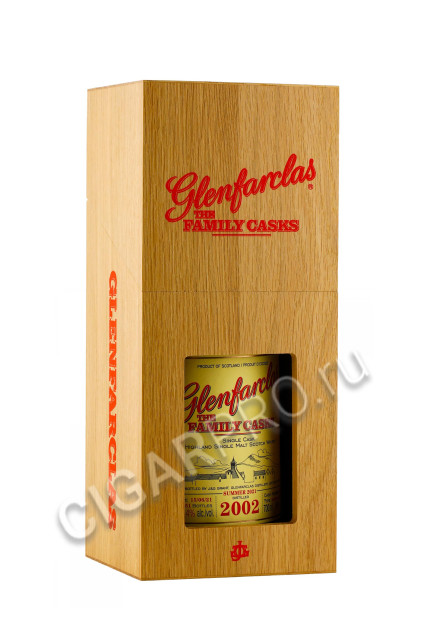 подарочная упаковка glenfarclas 2002 family casks 0.7л