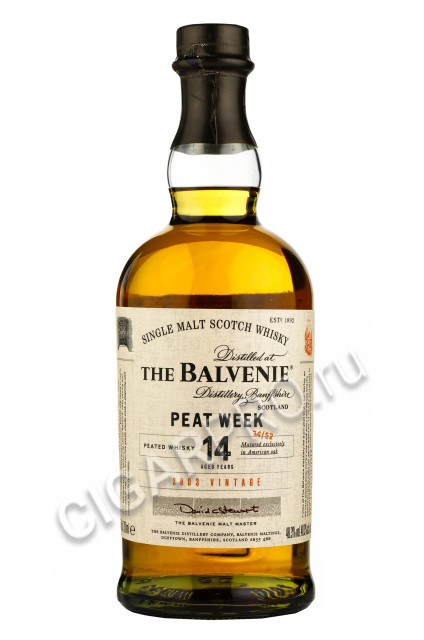 виски balvenie peat week 14 years old 0.7 l