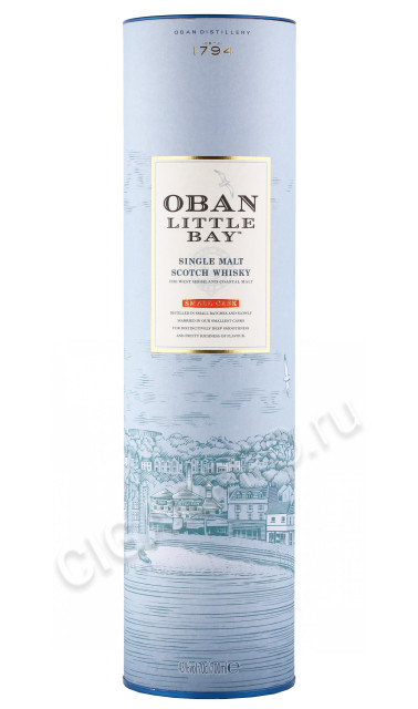 подарочная туба виски oban little bay 0.7л