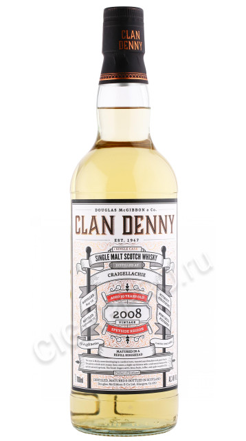 виски clan denny craigellachie 0.7л