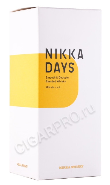 подарочная упаковка виски nikka days 0.7л