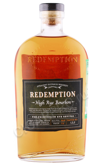 виски redemption high rye bourbon 0.75л