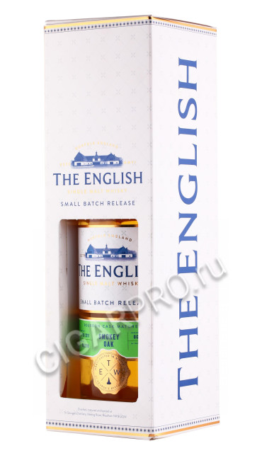 подарочная упаковка виски the english small bath release smokey oak 0.7л
