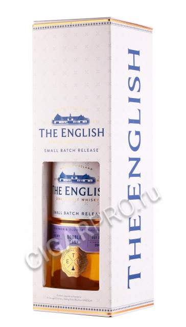 подарочная упаковка виски the english small batch release double cask 0.7л