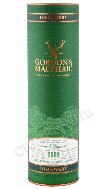 подарочная туба виски gordon & macphail discovery tomatin 2009г 0.7л