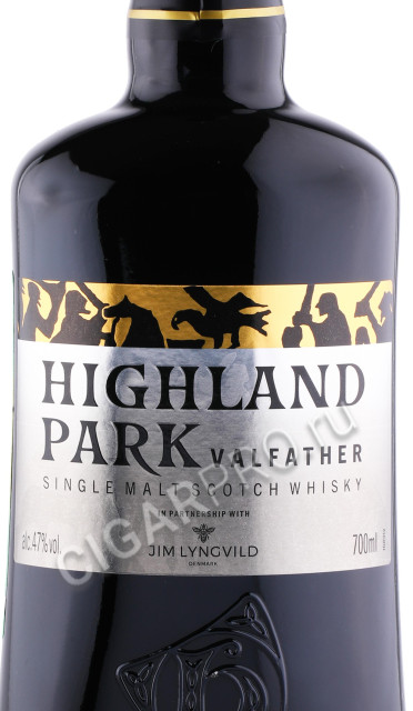 этикетка виски highland park valfather 0.7л